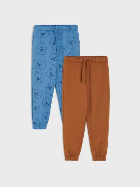 Sinsay Jogger kalhoty s bavlnou 2 pack vícebarevná