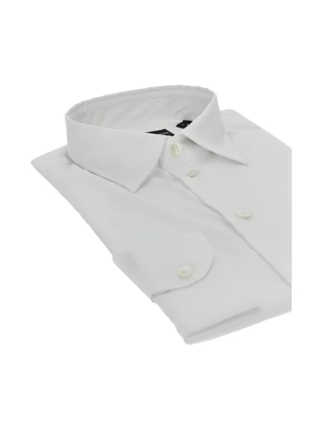 Koszula Emporio Armani z twillu biała