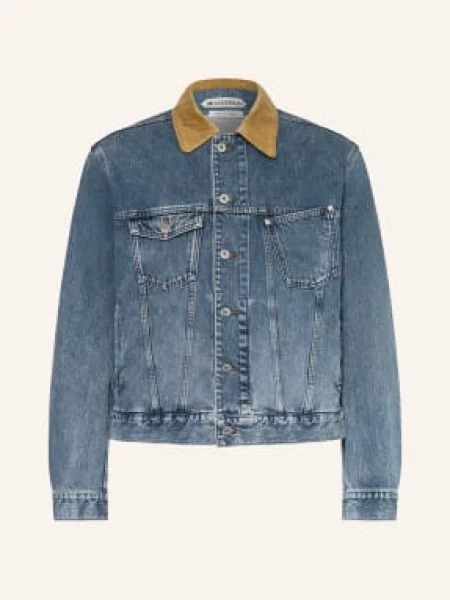 Jw Anderson Džínová Bunda mid blue modrá