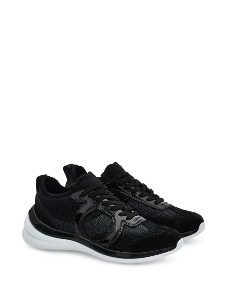 Sneakerși Ferragamo plasă negru