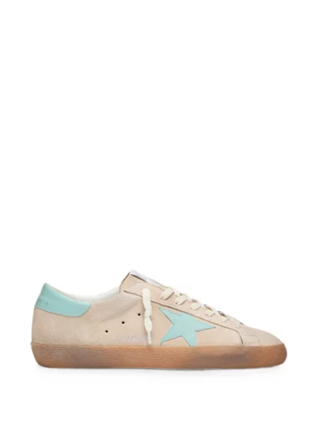 Sneakerși Golden Goose din piele de căprioară bej