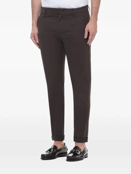 Pantaloni Dondup cu autograf maro