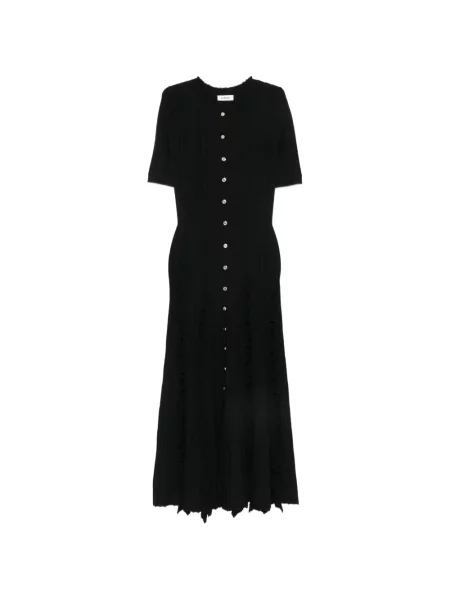 Rochie midi Sandro tricotate negru