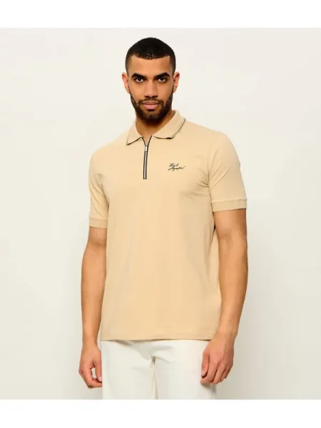 KARL LAGERFELD Tricou polo bej