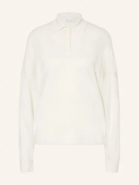 Iris Von Arnim Pletené Polo Tričko Lilia Z Kašmíru A Hedvábí krémová