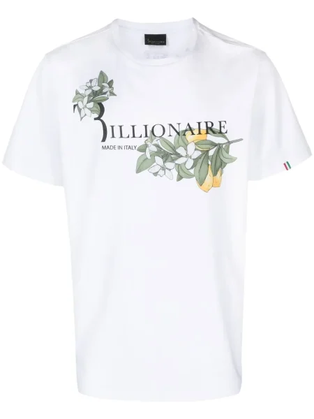 Tricou Billionaire cu imagine alb