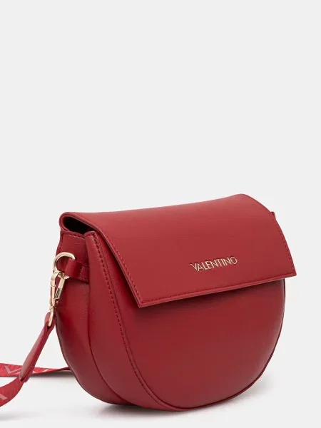 Valentino Bags crescent torbica iz umetnega usnja rdeča