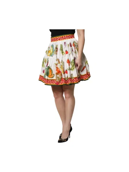 Spódnica mini Dolce And Gabbana z wysoką talią