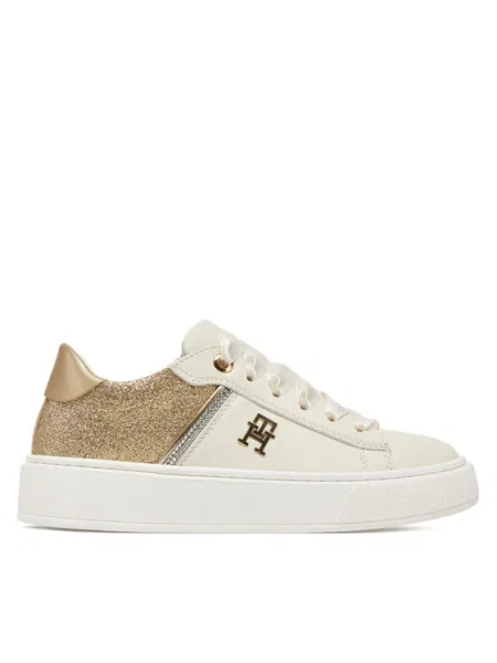 Tommy Hilfiger Сникърси Low Cut Lace-Up Sneaker M бял