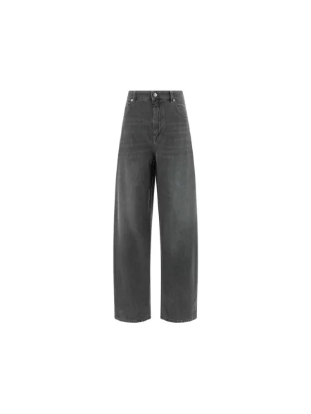 Jeansy Max Mara z 5 kieszeniami szare