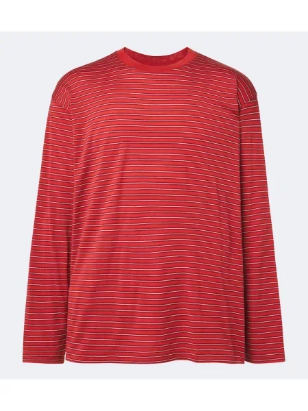 Tricou Auralee de lână roșu