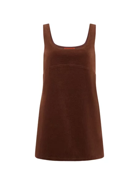 Rochie mini Simon Miller de catifea cord maro