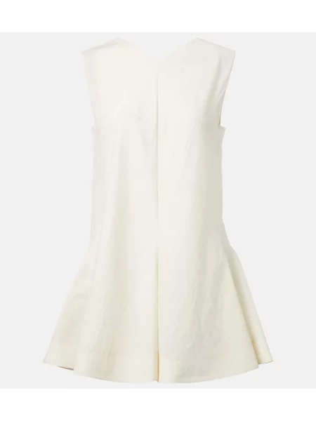 Rochie Khaite de mătase alb