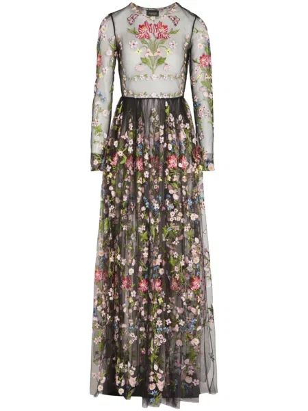 Sukienka Giambattista Valli tiulowa garniturowa czarna