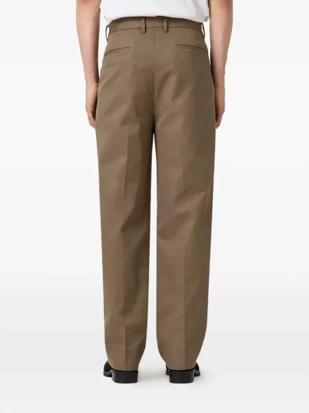Pantaloni Allsaints plisate maro