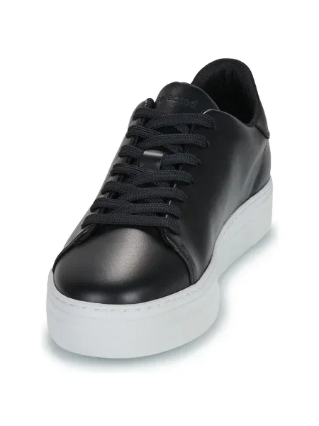 Pantofi Selected din piele chunky negru