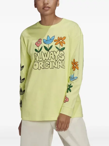 Leggings Adidas alergare cu model floral cu imagine roșu