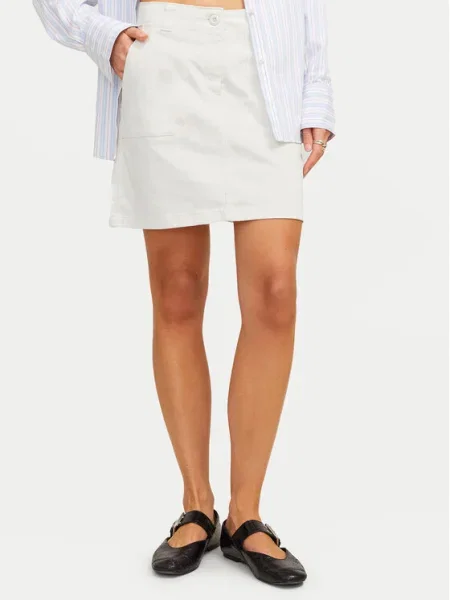 JJXX Fustă mini Kendal Écru