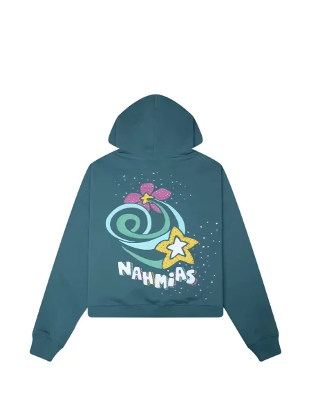 Φλοράλ hoodie Nahmias μπλε