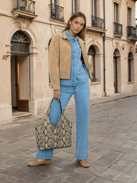 Широкі джинси синій