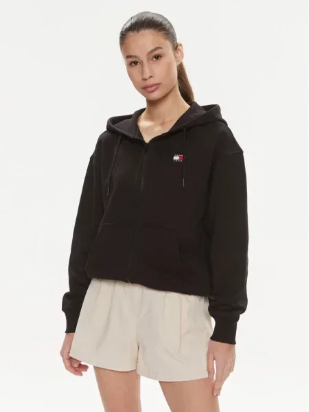 Tommy Jeans Суитшърт Badge черен