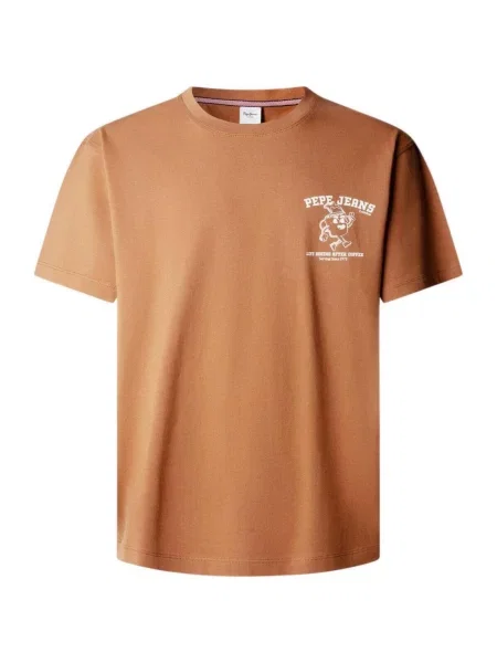 Tricou Pepe Jeans maro