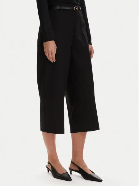 Kroj regular fit kuloty z dodatkiem model ELMA' Vero Moda czarne