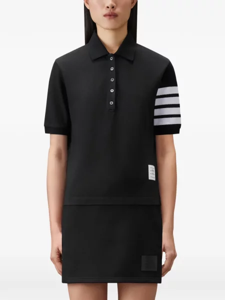 Tricou polo Thom Browne negru