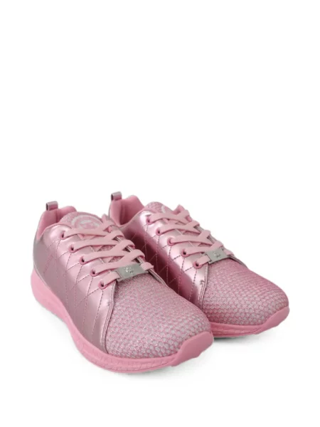 Καπιτονέ sneakers Plein Sport από διχτυωτό ροζ
