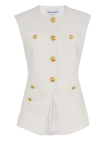Vestă Veronica Beard alb