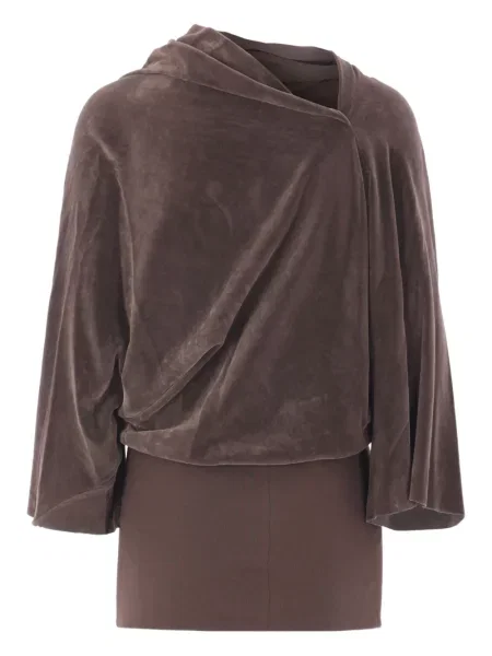 Top Rick Owens drapat maro