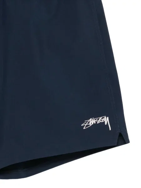 Pantaloni scurți Stüssy cu imagine albastru