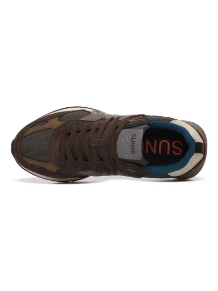 Sneakerși Sun68 maro