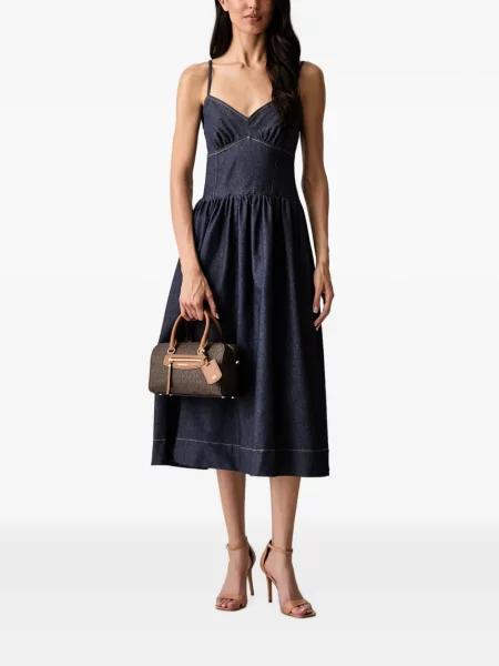 Rochie midi Morgan evazată albastru