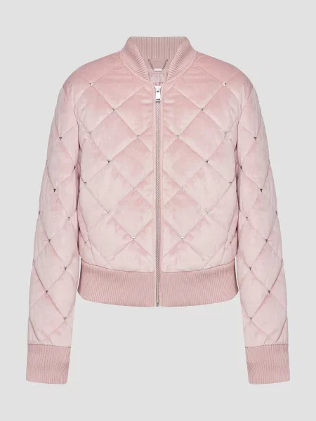 Бомбер Guess рожевий