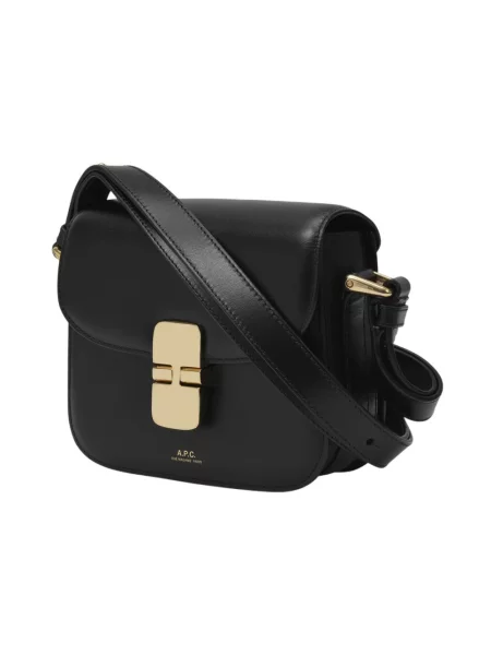 Mała mały torebka crossbody A.p.c. skórzana czarna