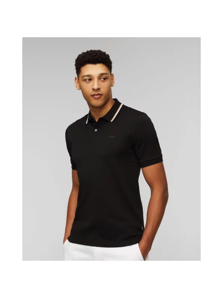 Černá Polokošile Hugo Boss Penrose bílé