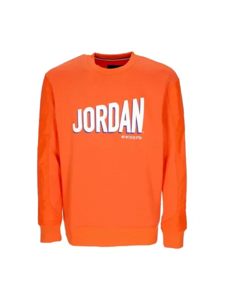 Graficzny bluza nierozpinana Jordan polarowa pomarańczowa