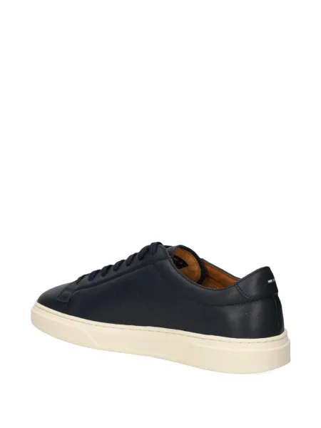 Sneakerși Boss din piele albastru