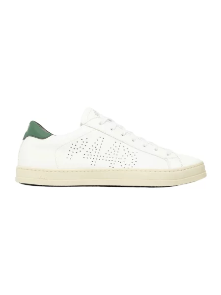 Sneakersy P448 skórzane białe