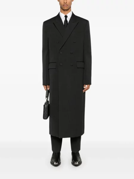 Vilnonis paltas Gucci pilka