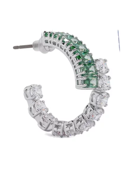 Cercei Swarovski argintiu