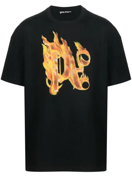 Tricou Palm Angels cu imagine negru