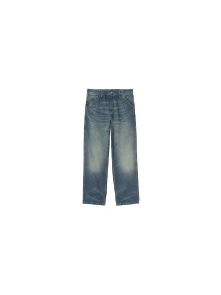 Carhartt WIP Simple Pant Blue Mid Mężczyźni Spodnie Carhartt WIP Size: niebieski