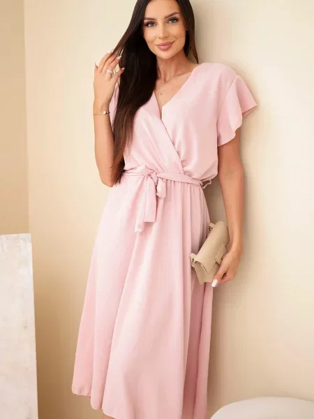Rochie midi Kesi Włoski galben