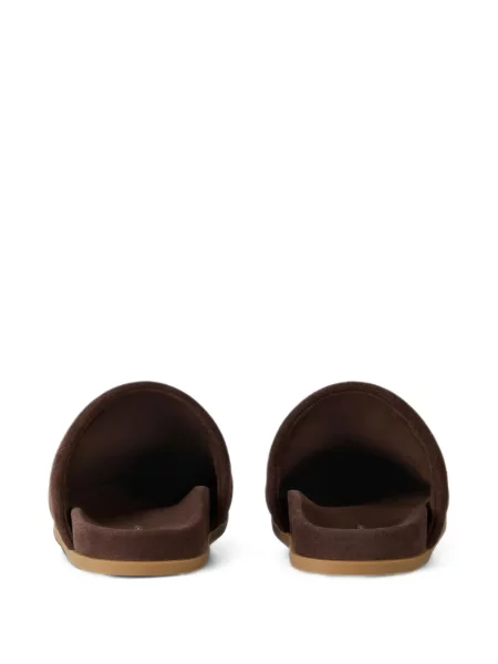 Papuci tip mules Givenchy din piele de căprioară maro