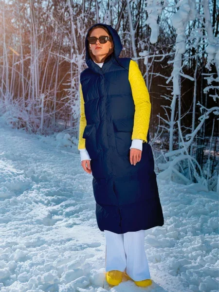 Жилет з утеплювачем FloveTouch темно-синій синій