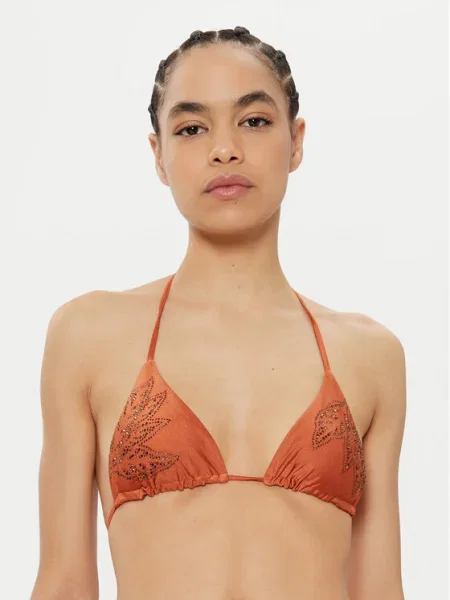 Maaji Bikini partea de sus Satin Umber Balmy maro