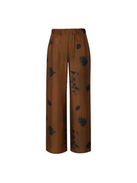 Spodnie Max Mara brązowe