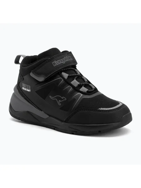 KangaROOS KD-Turn Mid EV fekete/acélszürke gyermek cipő. Méret: 35 EU fekete